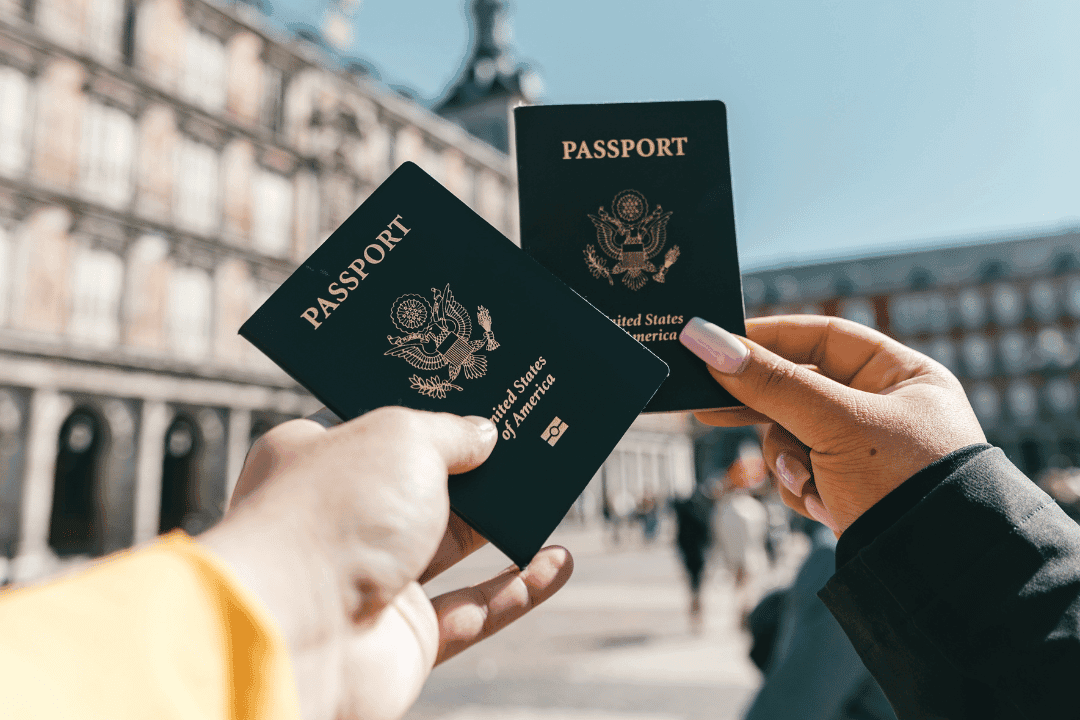 Tourist visa hero banner showing popular travel landmarks